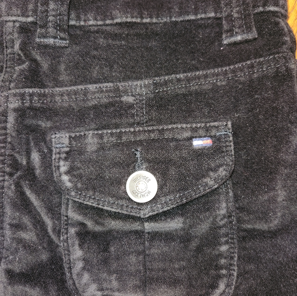 TOMMY HILFIGER Black Velvet Skirt size Small - Picture 7 of 7